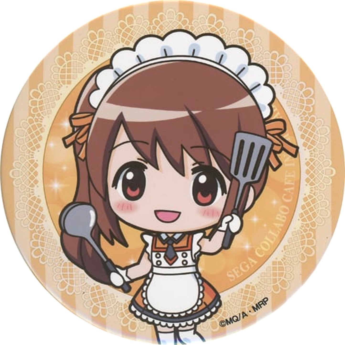 Magia Record: Puella Magi Madoka Magica Side Story Tsuruno Yui Can Badge B Sega Collaboration Cafe Limited Buttons [USED]