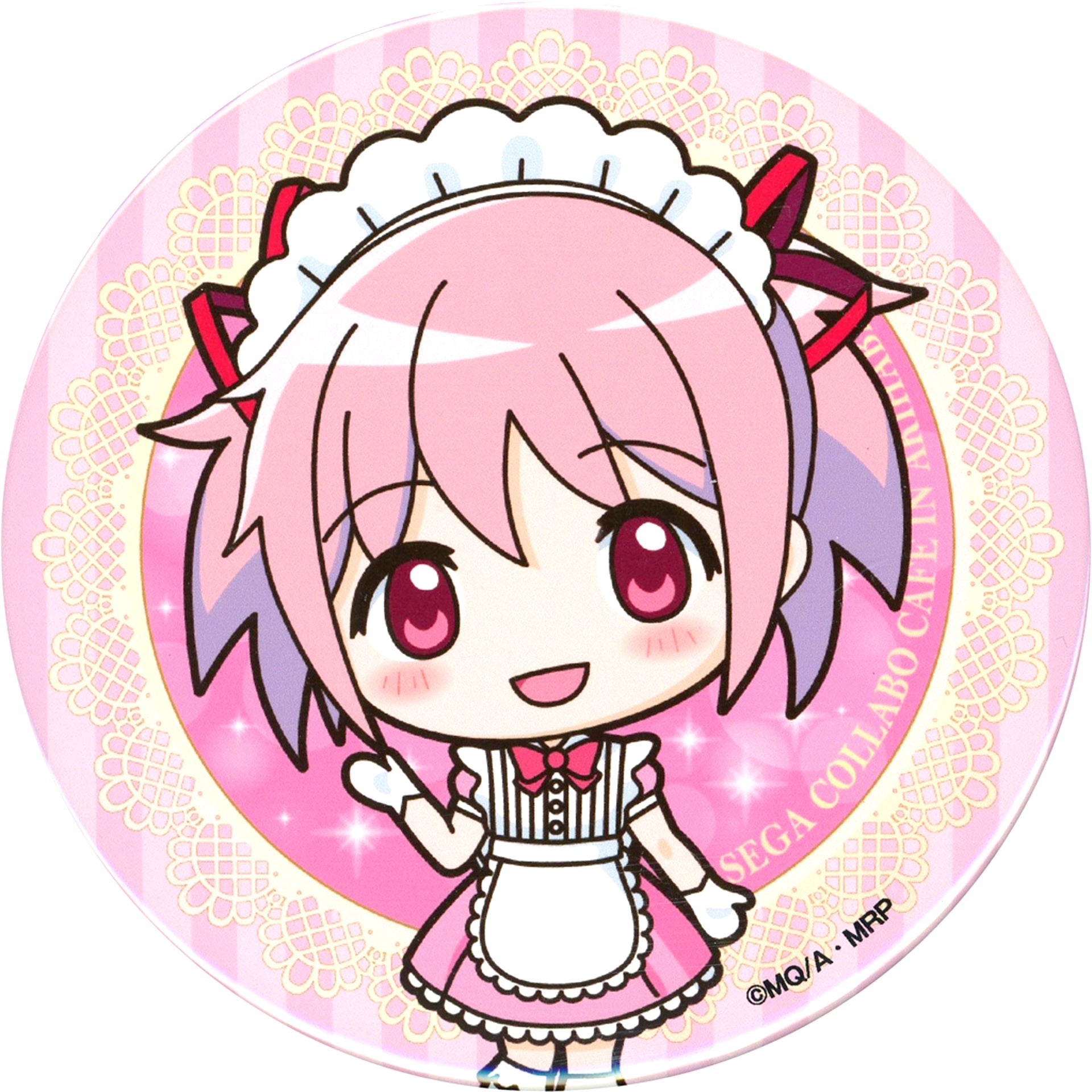 Madoka Kaname Sega Collabo Cafe Magia Record Puella Magi Madoka Magica Side Story Button B [USED]