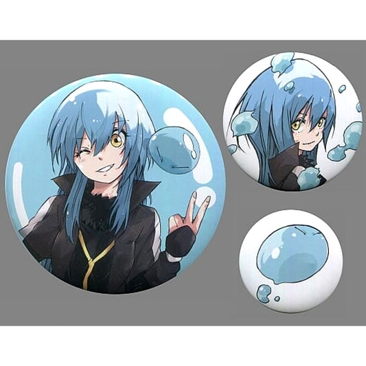 That Time I Got Reincarnated as a Slime Rimuru Tempest & Others Rimuru Tempest Can Badge Light Novel Vol.12 Special Edition Bundled Bonus 3 Types Set Buttons [USED]