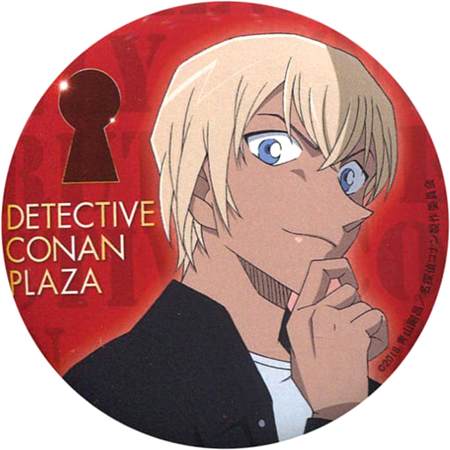 Toru Amuro Detective Conan Button Zero no Chosensha in Sunshashin City Case Closed Plaza Ikebukuro Venue Limited [USED]