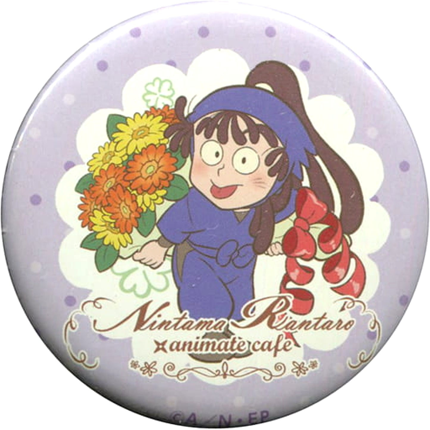Nintama Rantaro Kanemon Ohama Trading Can Badge Gratitude Gift Stage animatecafe 2018 mo Onokoshi ha Yurushimahende! Limited Edition Buttons [USED]