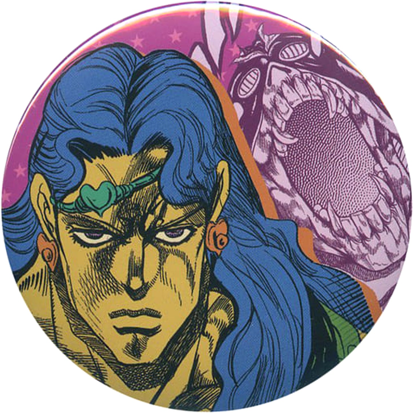 JoJo's Bizarre Adventure Part 3: Stardust Crusaders Vanilla Ice Collection Can Badge 50th Anniversary Weekly Shonen Jump Exhibition Vol.2 Limited Buttons [USED]