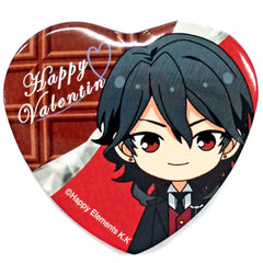 Ensemble Stars! Rei Sakuma Heart Can Badge Group A Valentine Marukaku Kan Badge 2018 Ver. Buttons [USED]