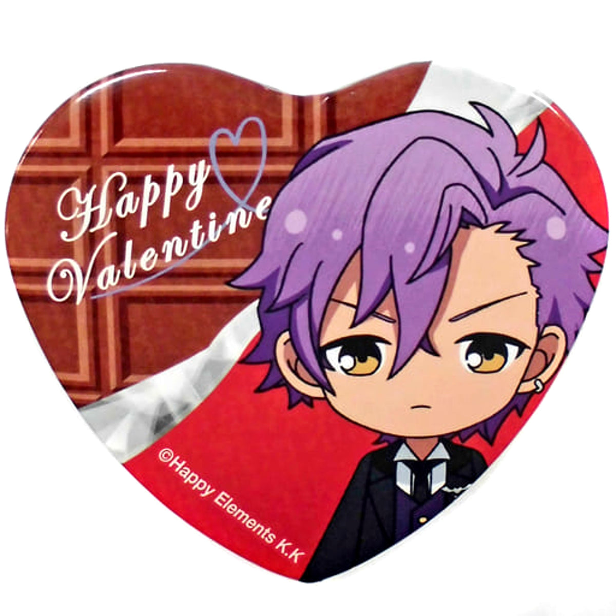 Ensemble Stars! Adonis Otogari Heart Can Badge Group A Valentine Marukaku Kan Badge 2018 Ver. Buttons [USED]