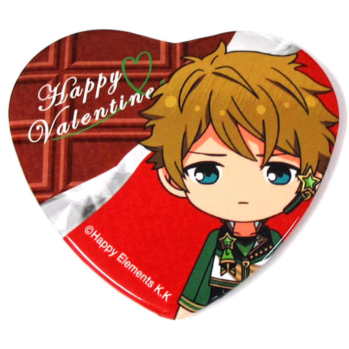 Ensemble Stars! Midori Takamine Heart Can Badge Group A Valentine Marukaku Kan Badge 2018 Ver. Buttons [USED]