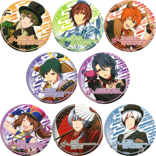 Tsubasa Kashiwagi & Others THE IDOLM@STER SideM All 8 Types Set Random Button Vol.2 The IDOLM@STER Tokyu Hands Limited [USED]