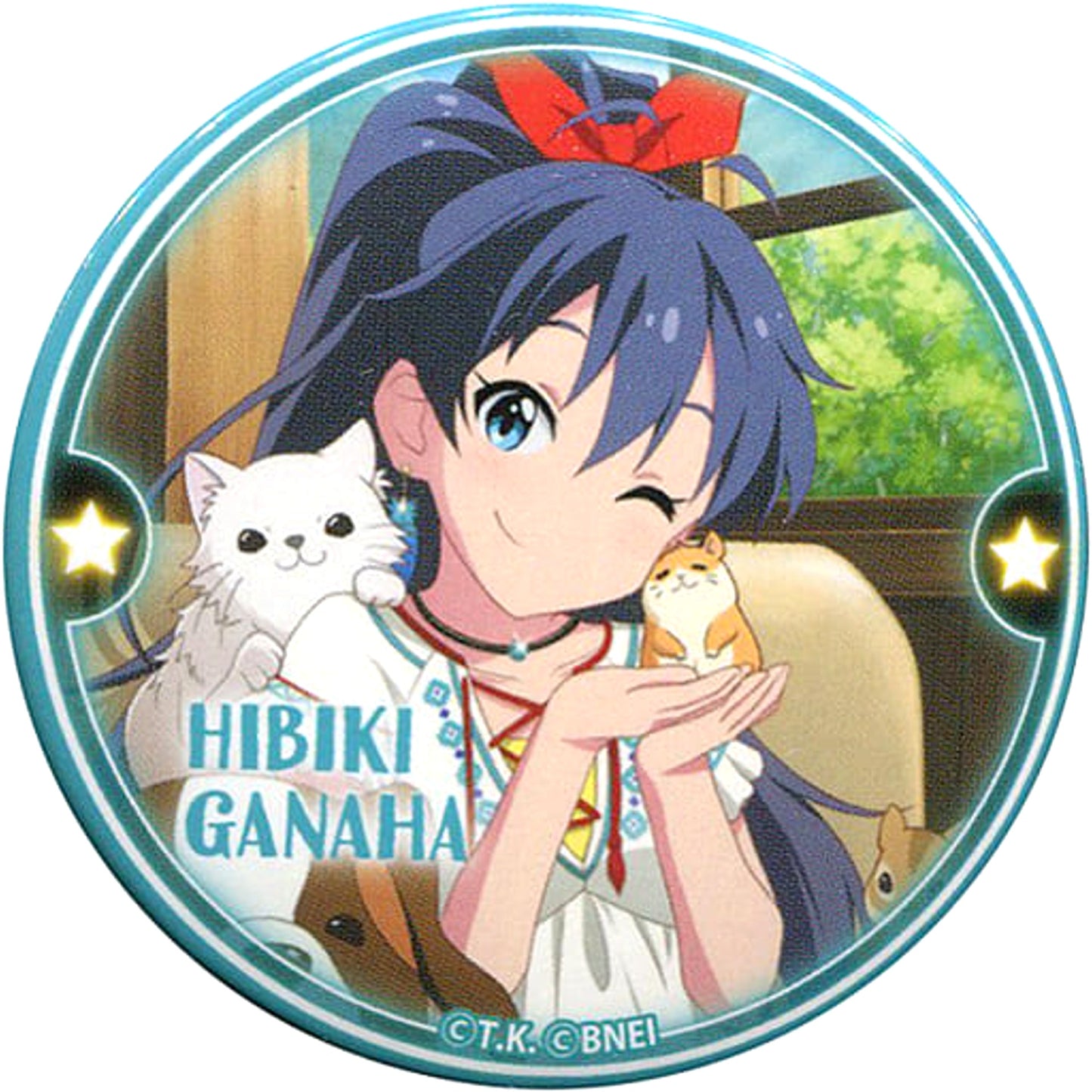 THE IDOLM@STER Million Live! Hibiki Ganaha Trading Can Badge Vol.3 The IDOLM@STER Tokyu Hands Limited Buttons [USED]