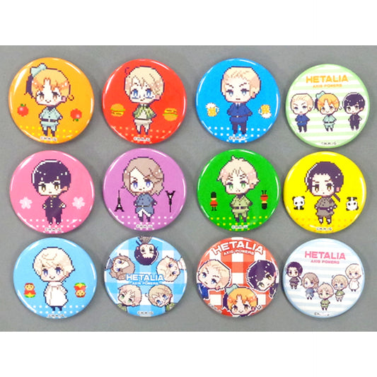 Set of 6 F Prize Hetalia Axis Powers Hetalia Kuji C92 Button Set of 2 [USED]