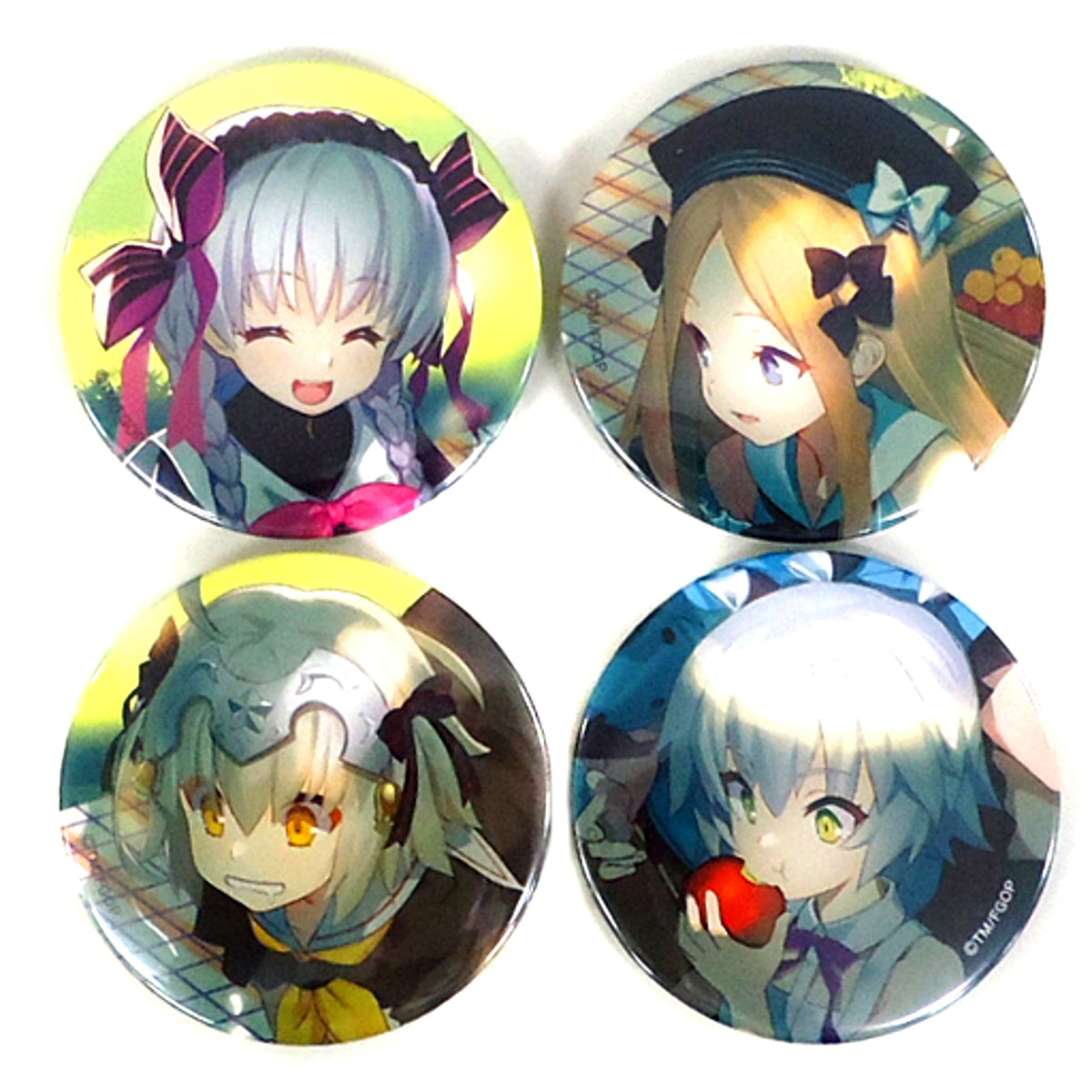 Set of 4 Makoto Soga Illustration Fate/Grand Order AnimeJapan 2018 Button Set [USED]