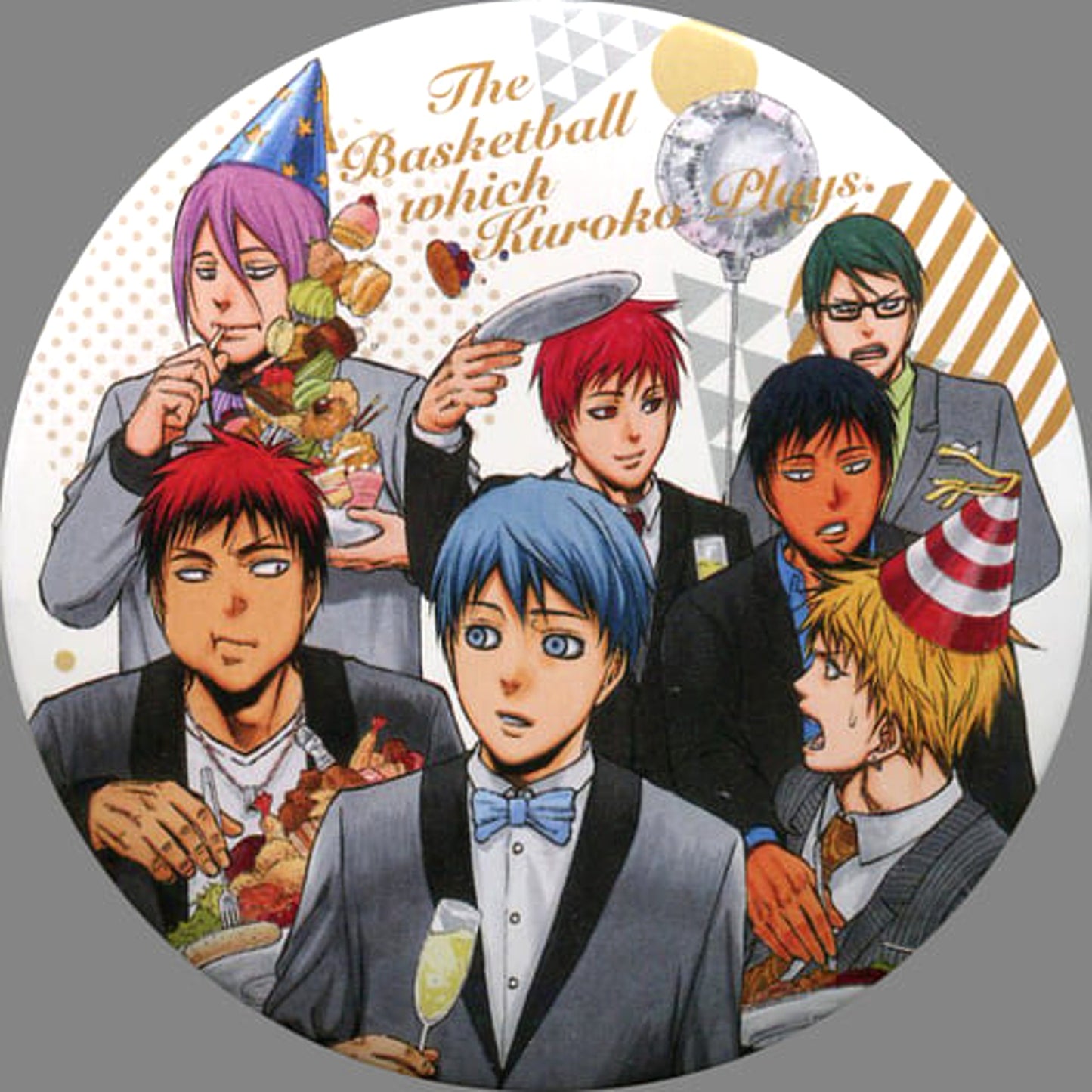 Tetsuya Kuroko & Others Party Kuroko's Basketball Special Button JUMP SHOP Version Jump Shop Limited [USED]