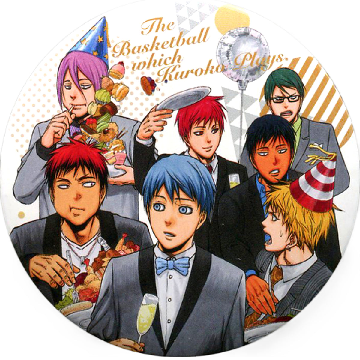 Tetsuya Kuroko & Others Party Kuroko's Basketball Special Button JUMP SHOP Version Jump Shop Limited [USED]