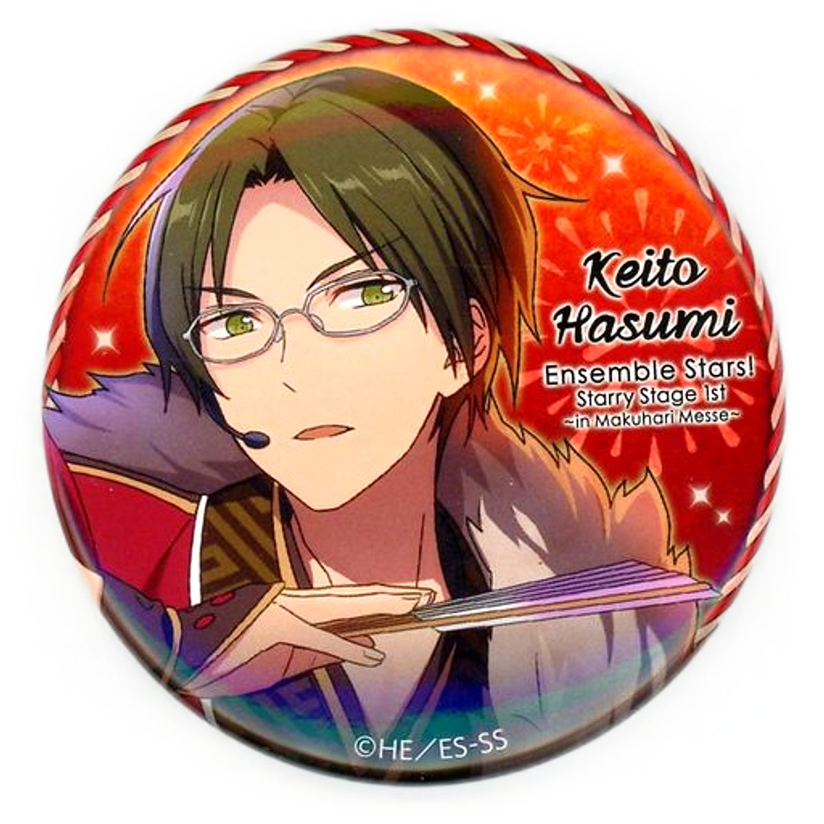 Keito Hasumi Ensemble Stars! Starry Stage 1st in Makuhari Messe Character Badge Collection Can Badge [USED]