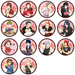 THE IDOLM@STER SideM Toma Amagase & Others Trading Can Badge Natural Face Idols Type Physical All 14 Types Set Buttons [USED]