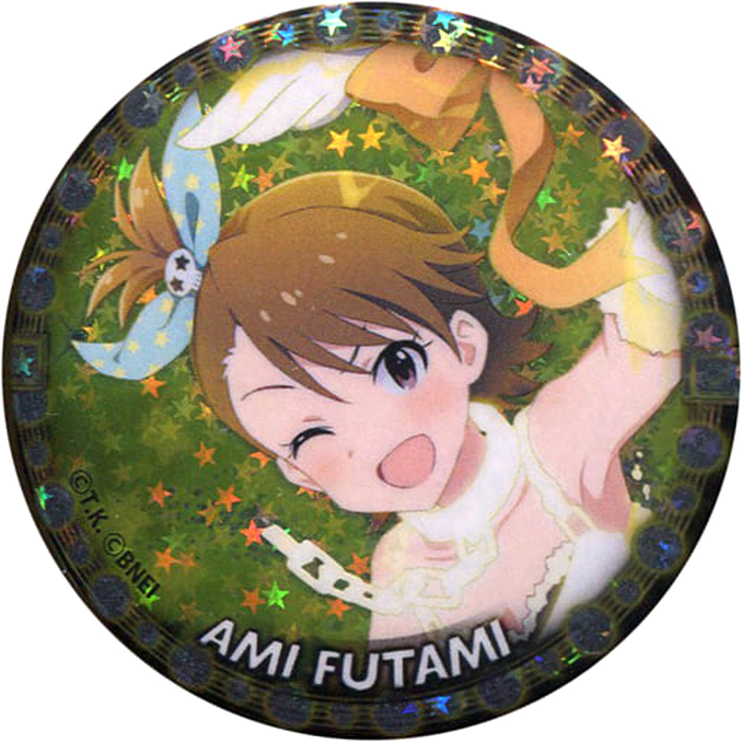 THE IDOLM@STER Million Live! Ami Futami Hologram Trading Can Badge Vol.1 The IDOLM@STER Tokyu Hands Limited Buttons [USED]