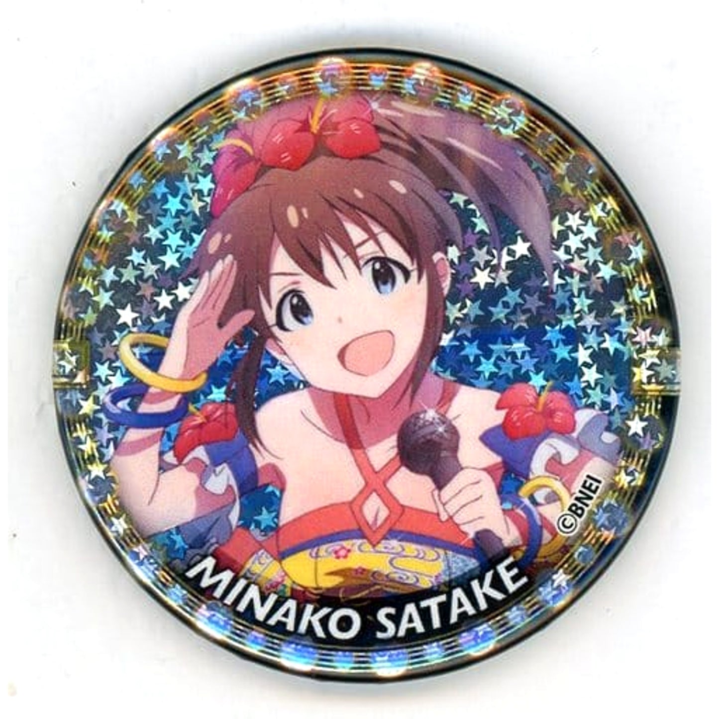 THE IDOLM@STER Million Live! Satake Minako Hologram Trading Can Badge Vol.1 Tokyu Hands Limited Buttons [USED]