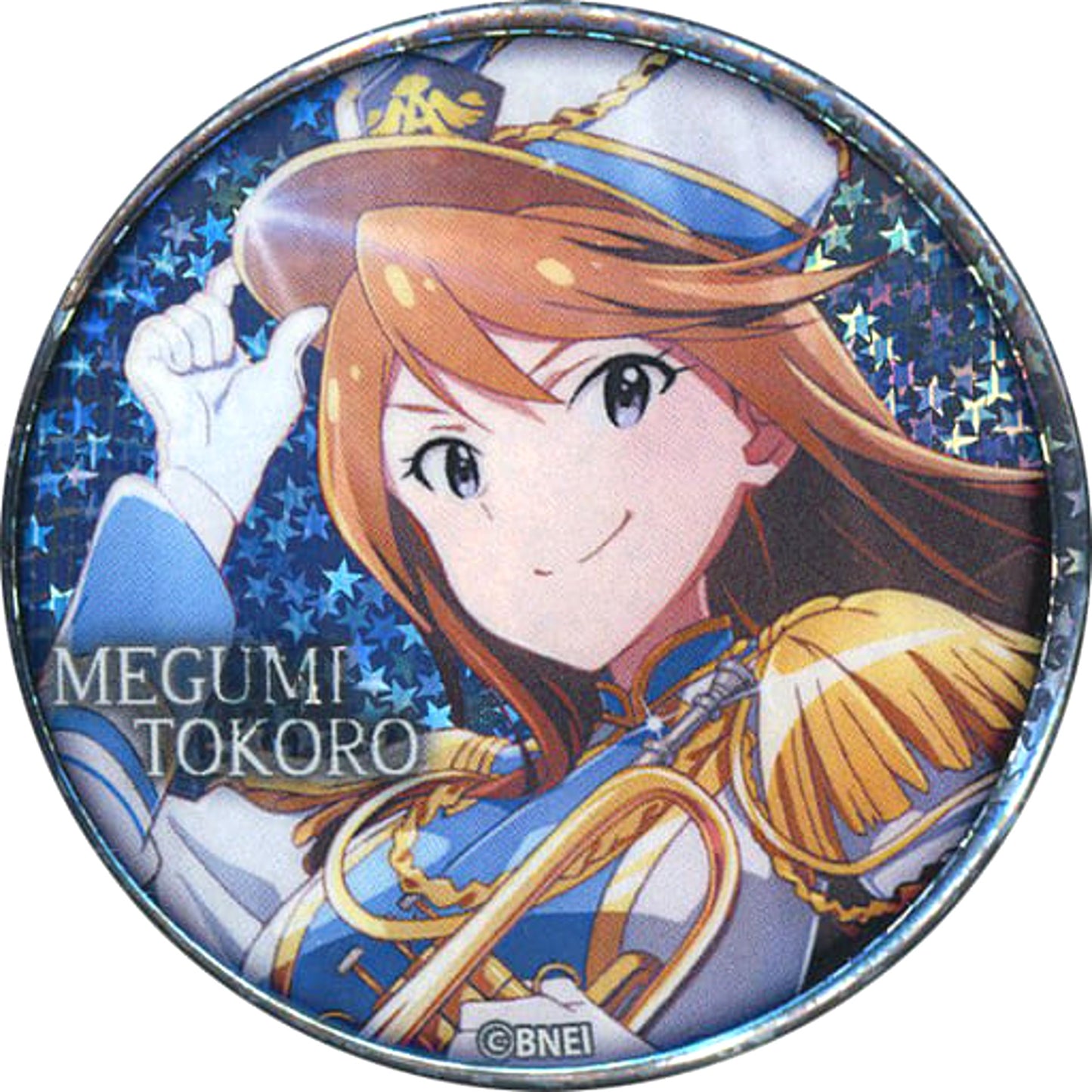 THE IDOLM@STER Million Live! Megumi Tokoro Hologram Random Button Vol.2 Tokyu Hands Limited [USED]