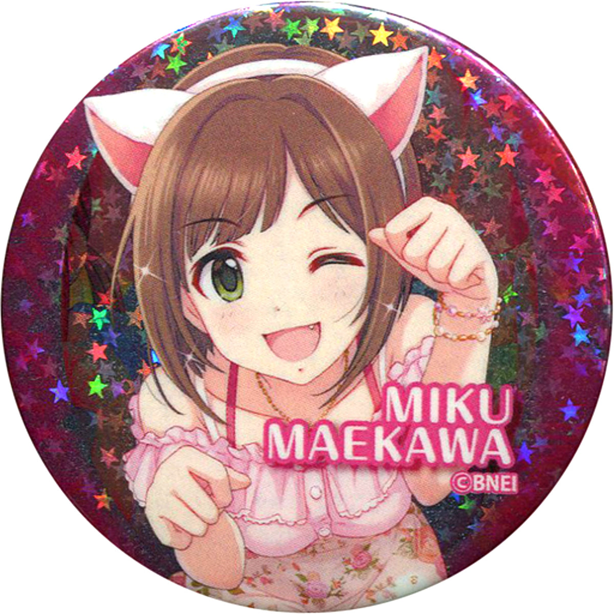 Miku Maekawa Hologram The Idolmaster Cinderella Girls Trading Button Vol.2 The Idolmaster x Tokyu Hands Limited [USED]