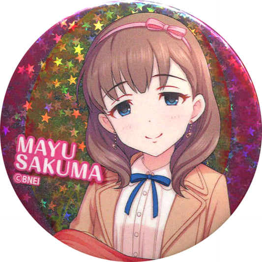 THE IDOLM@STER Cinderella Girls Mayu Sakuma Hologram Trading Can Badge Vol.2 Tokyu Hands Limited Buttons [USED]