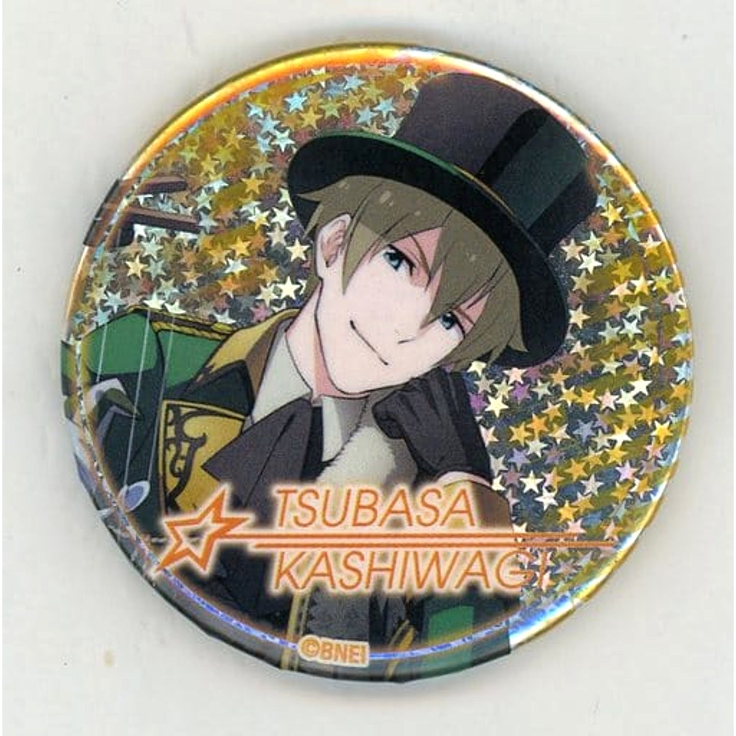 THE IDOLM@STER SideM Tsubasa Kashiwagi Hologram Trading Can Badge Vol.2 Tokyu Hands Limited Buttons [USED]