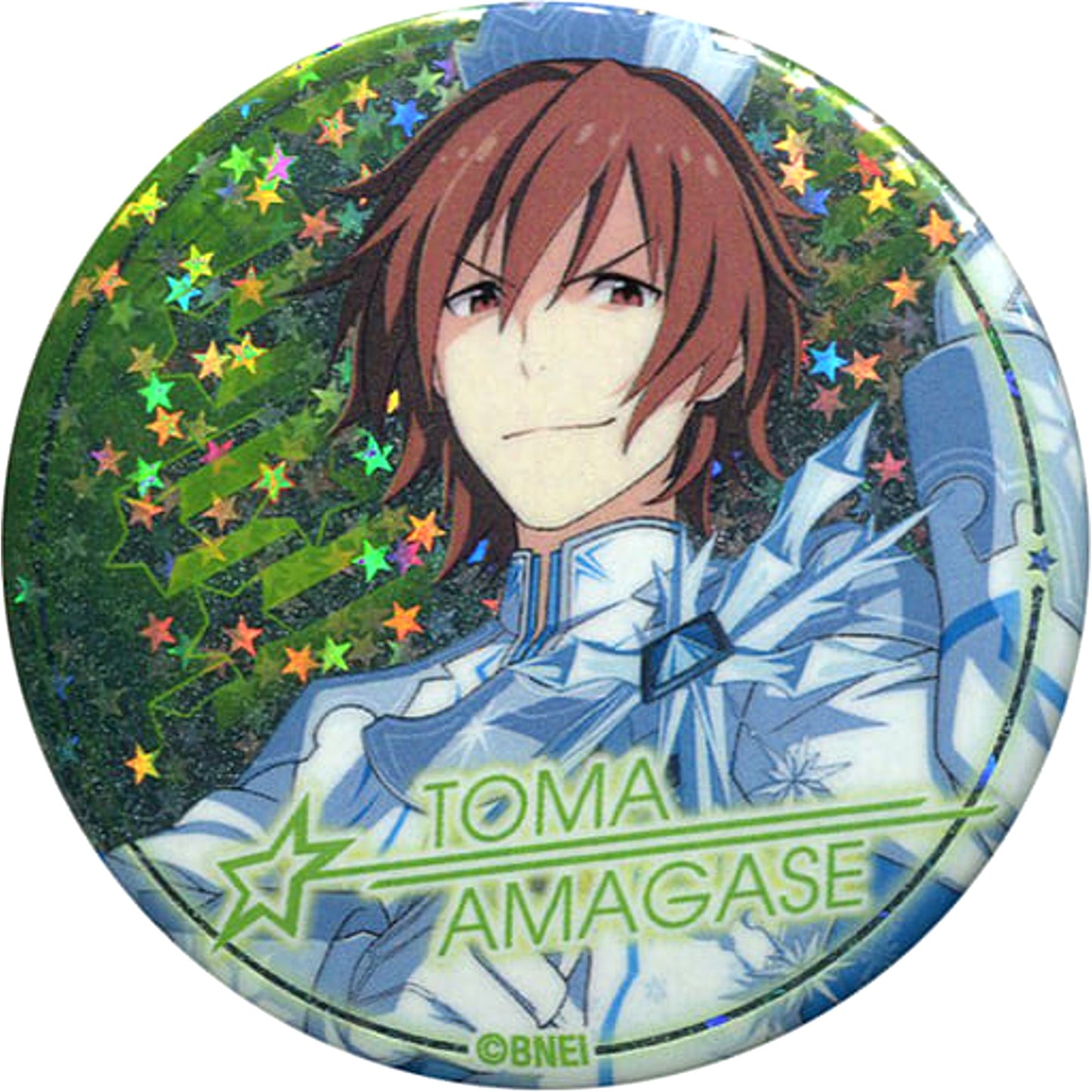 THE IDOLM@STER SideM Toma Amagase Hologram Trading Can Badge Vol.2 Tokyu Hands Limited Buttons [USED]