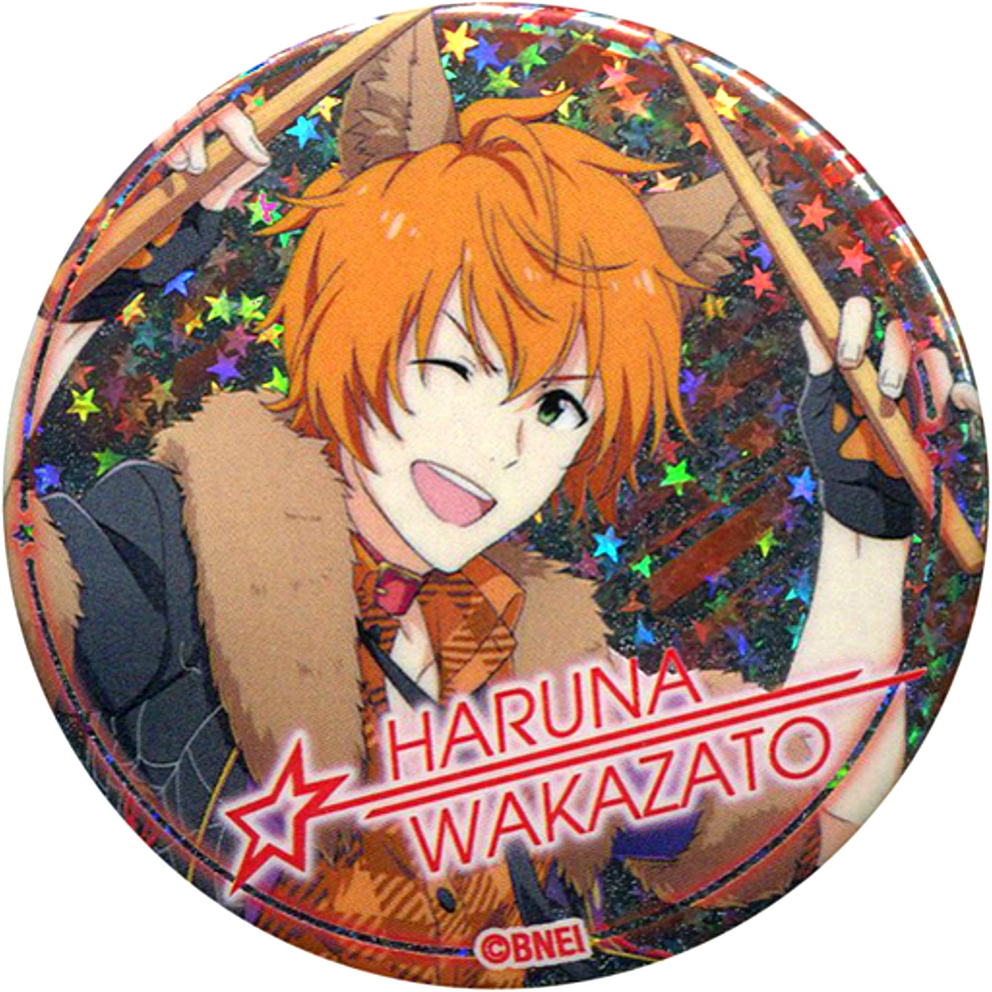 Haruna Wakazato - Hologram The Idolmaster SideM Trading Badge Vol.2 The Idolmaster x Tokyu Hands Limited [USED]