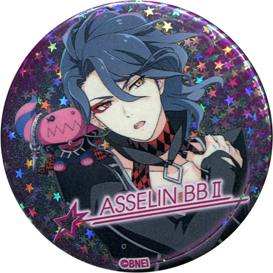 THE IDOLM@STER SideM Asselin BB II Hologram Trading Can Badge Vol.2 Tokyu Hands Limited Buttons [USED]