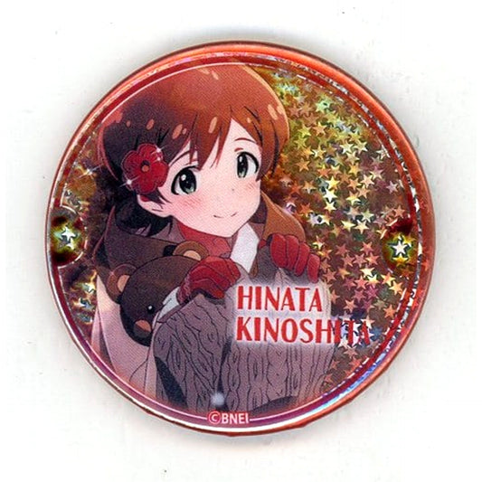 THE IDOLM@STER Million Live! Kinoshita Hinata Hologram Trading Can Badge Vol.3 Tokyu Hands Limited Buttons [USED]