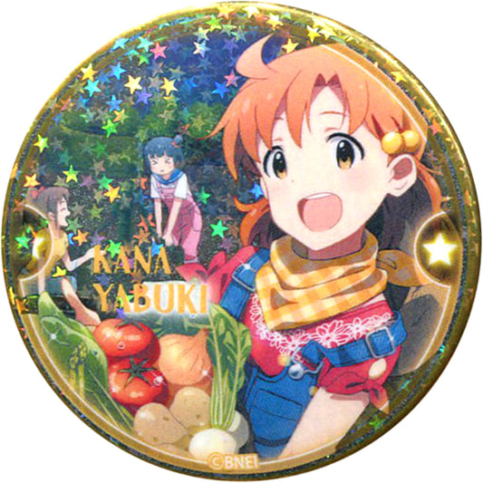 THE IDOLM@STER Million Live! Kana Yabuki Hologram Trading Can Badge Vol.3 Tokyu Hands Limited Buttons [USED]