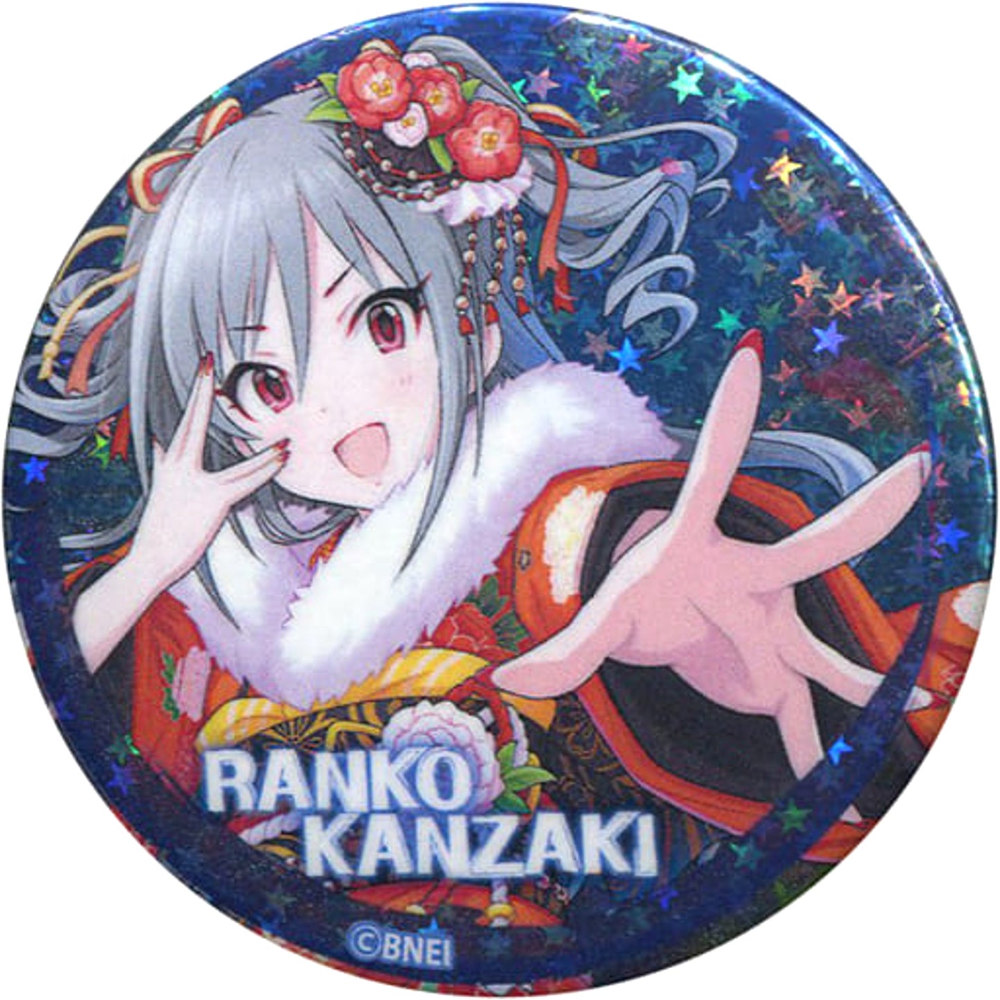 THE IDOLM@STER Cinderella Girls Ranko Kanzaki Hologram Trading Can Badge Vol.3 Tokyu Hands Limited Buttons [USED]