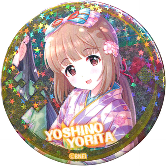 THE IDOLM@STER Cinderella Girls Yoshino Yorita Hologram Trading Can Badge Vol.3 Tokyu Hands Limited Buttons [USED]