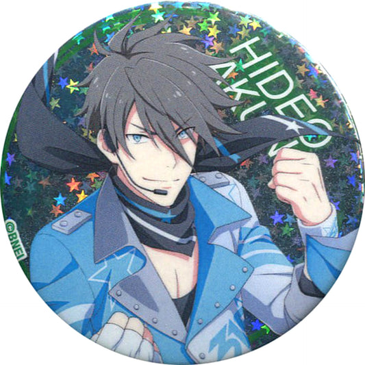 THE IDOLM@STER SideM Hideo Akuno Hologram Trading Can Badge Vol.3 Tokyu Hands Limited Buttons [USED]