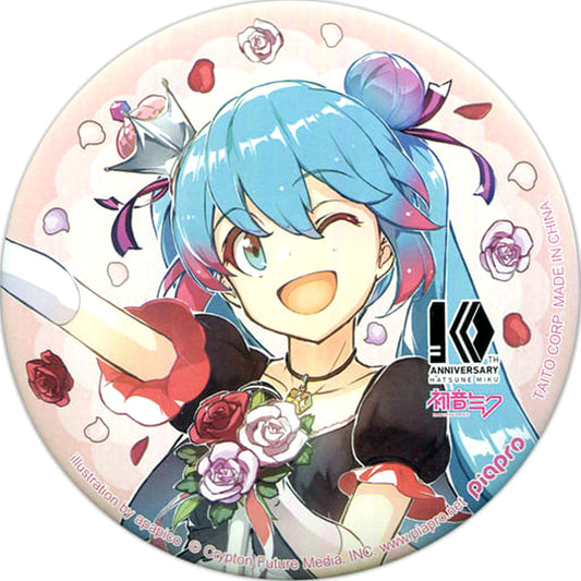 Hatsune Miku Illustration: Apapico VOCALOID Taito Kuji Honpo Newly Drawn Big Button 10th Anniversary Original Big Button Prize [USED]