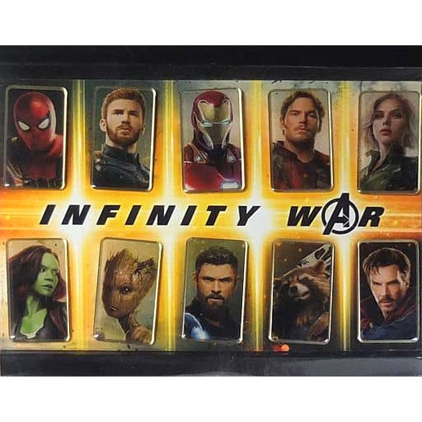 Avengers: Infinity War Avengers Lapel Pin Set of 10 Buttons [USED]