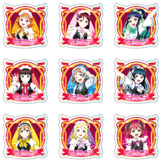 Chika Takami & Others Love Live! Sunshine!! All 9 Types Set Acrylic Badge Welcome to Urajo Ver. [USED]