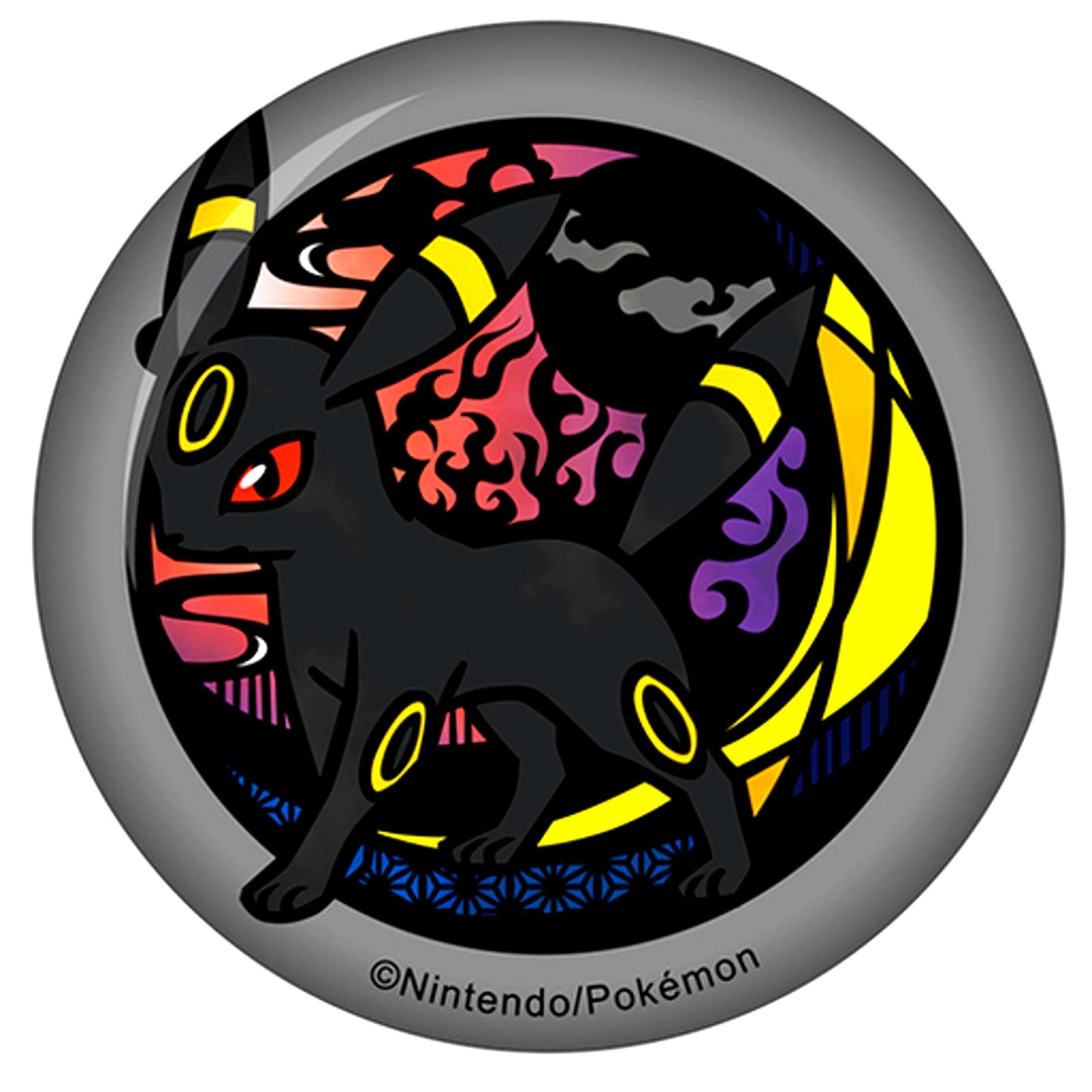 Umbreon Pokemon Paper Cutout Series Washi Paper Button [USED]