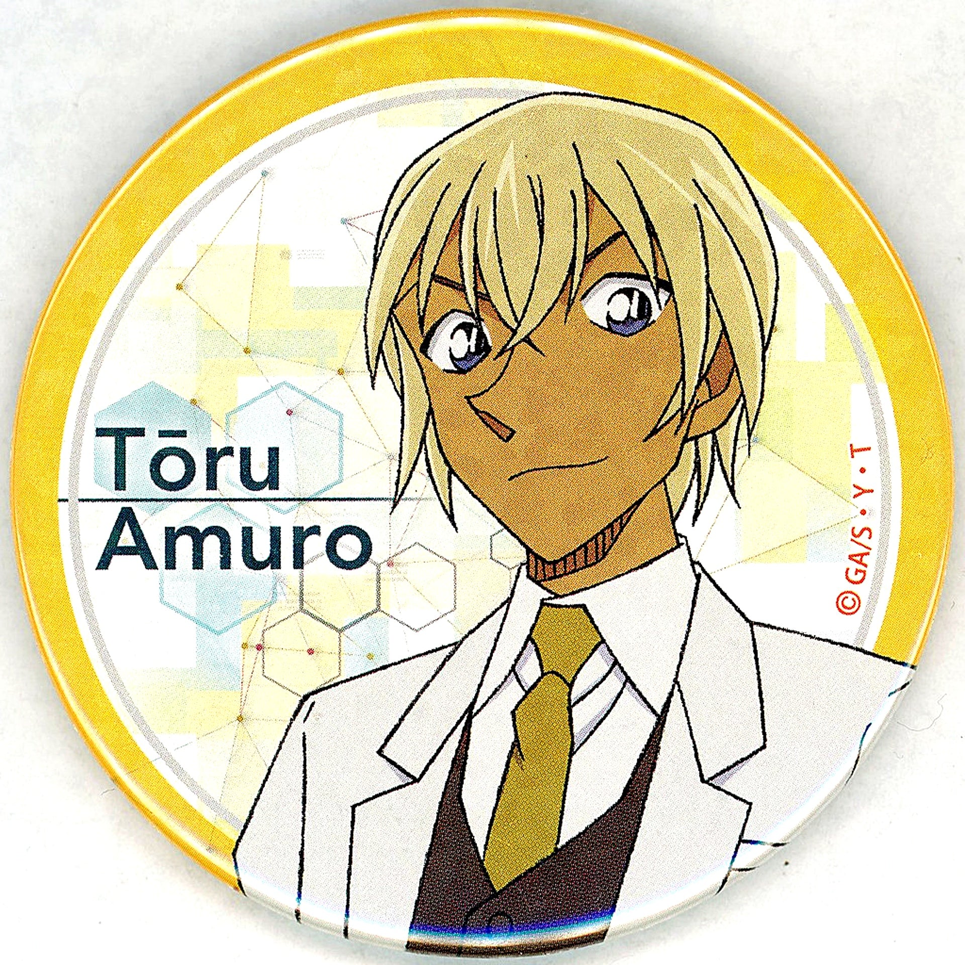 Toru Amuro Scientist Detective Conan Button [USED]