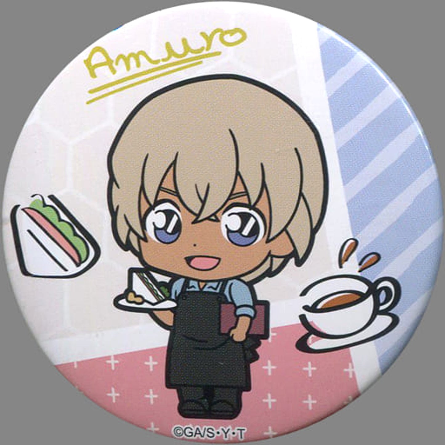 Toru Amuro Detective Conan Limited Design Button Ufo Catcher Campaign 1st Edition UFO Catcher Benefits [USED]