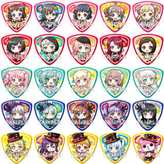 Bang Dream! Girls Band Party! Kasumi Toyama & Others Trading Pick Type Can Badge Vol.2 All 25 Types Set Buttons [USED]