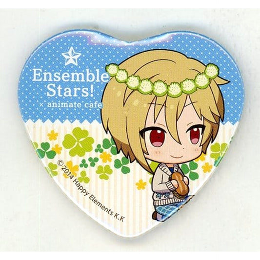 Nazuna Nito Ensemble Stars! X animatecafe Trading Heart Shaped Button Yumenosaki Picnic Ver.B Group [USED]