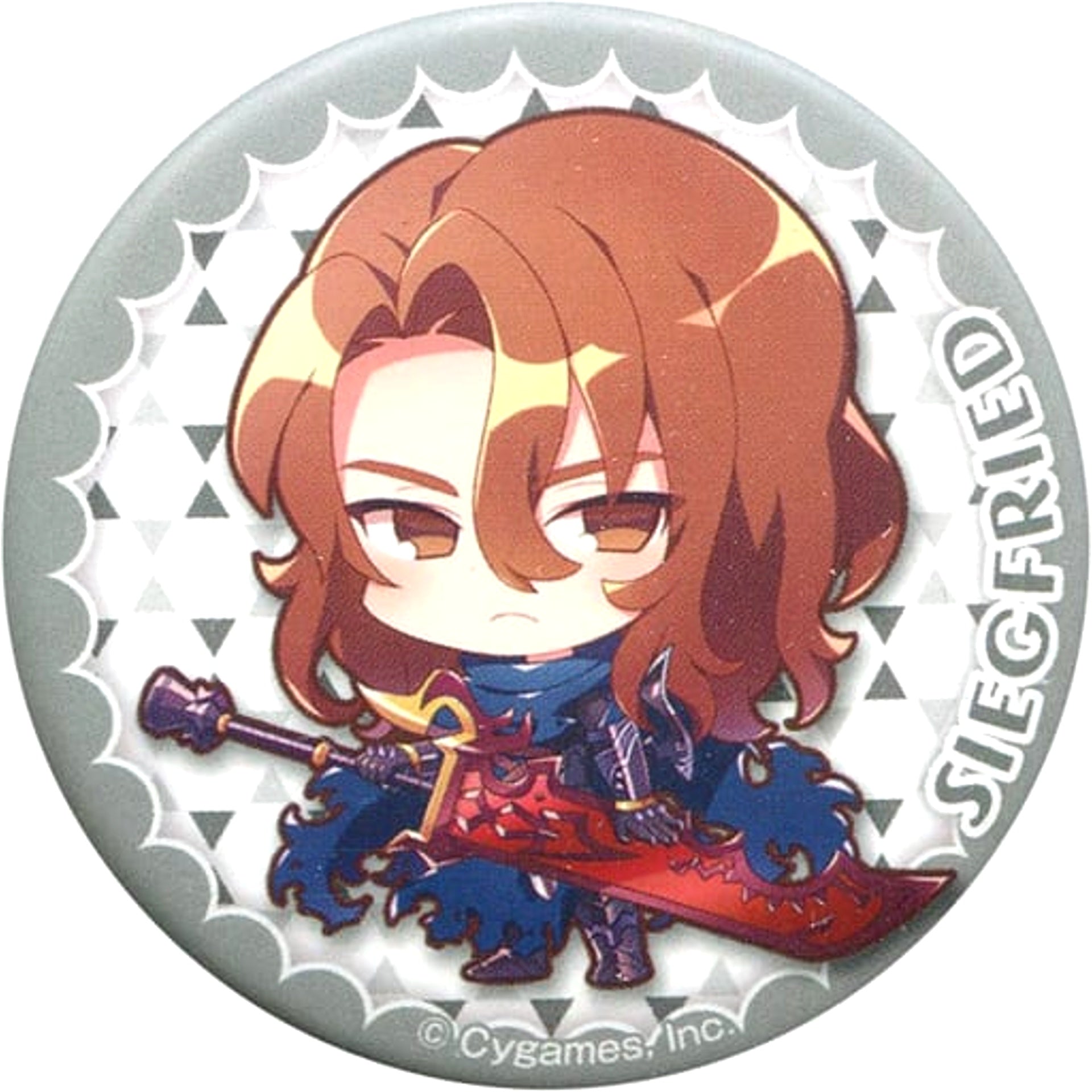 Granblue Fantasy Siegfried Trading Can Badge animate Girls Festival 2017 Limited Buttons [USED]