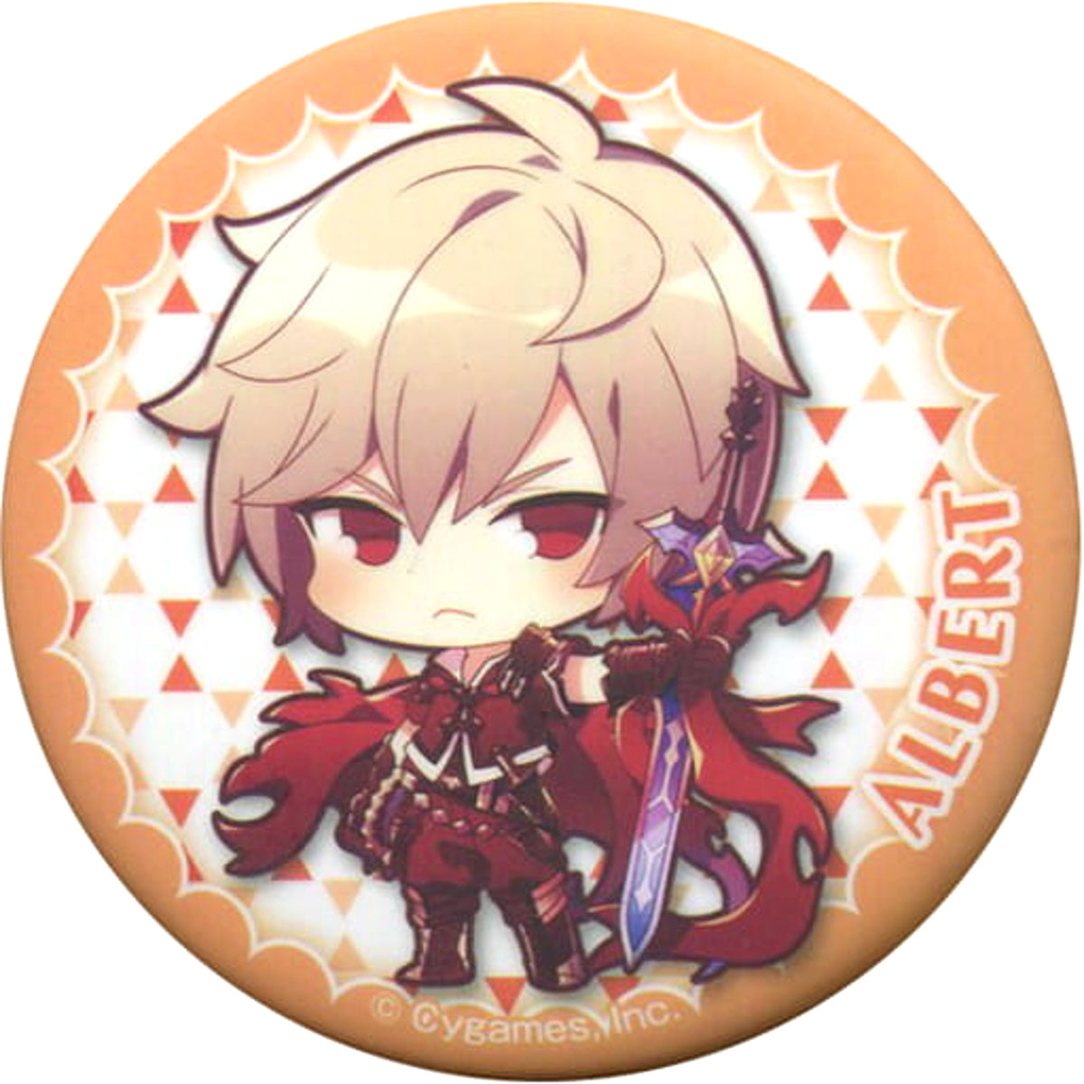 Granblue Fantasy Albert Trading Can Badge animate Girls Festival 2017 Limited Buttons [USED]