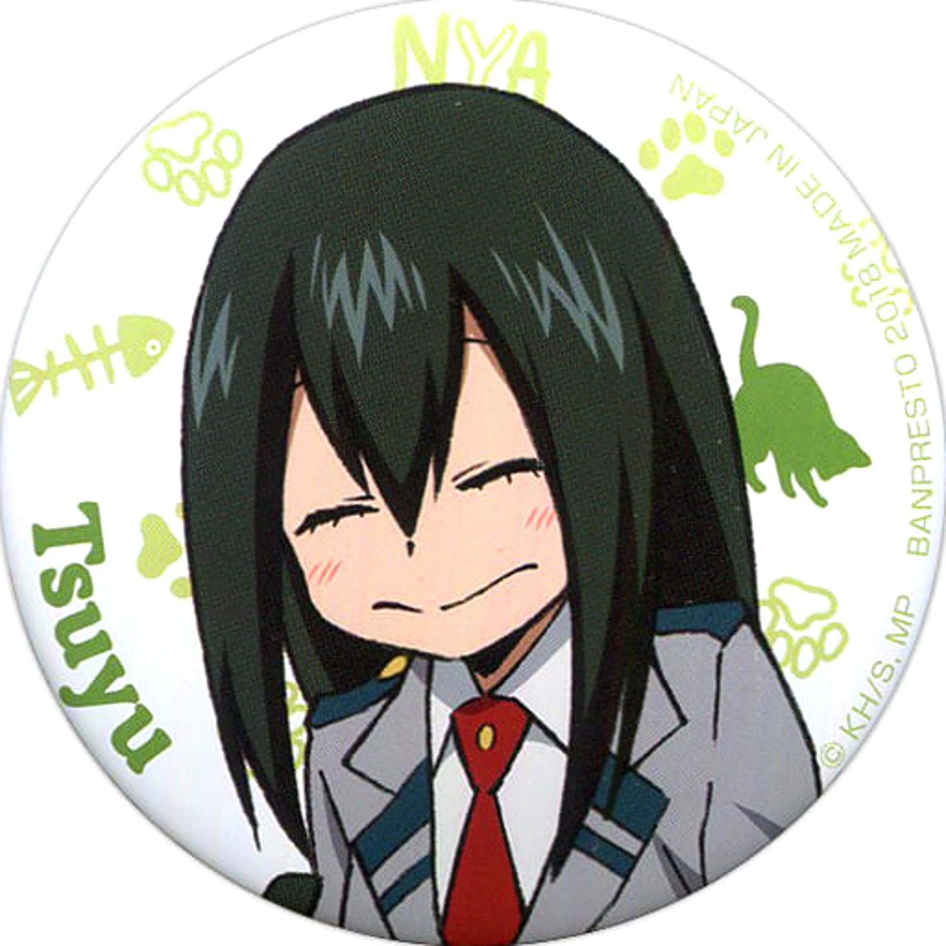 My Hero Academia Tsuyu Asui Ichiban Kuji A Break with The Cat Can Badge Prize F Buttons [USED]