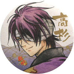 Gintama Shinsuke Takasugi Japanese Paper Can Badge Collection J-World Kachofuugetsu Omnibus: Daidanen Limited Buttons [USED]