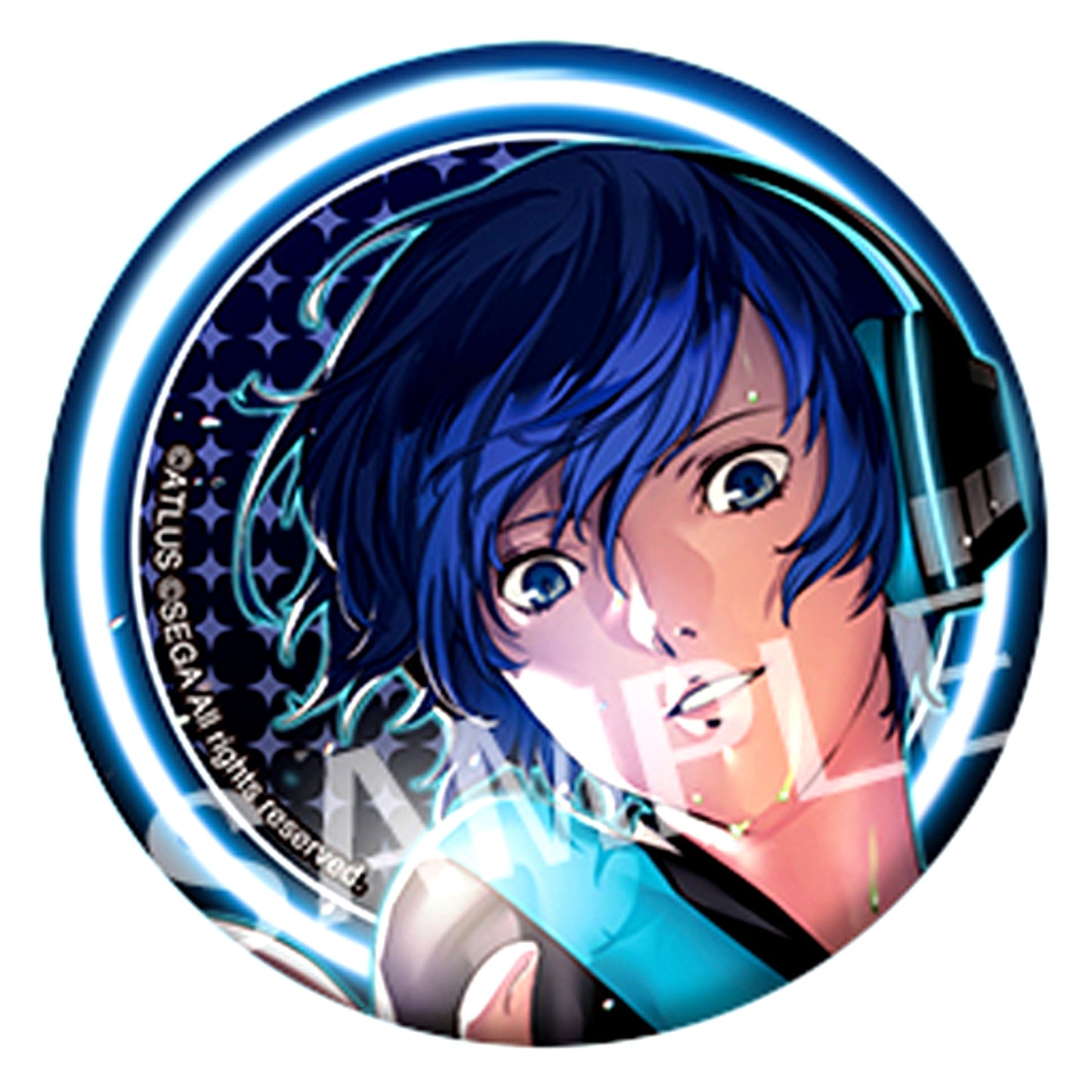 Makoto Yuki Face Up Persona 3 Dancing Moon Night and Persona 5 Dancing Star Night Trading Badge Collection [USED]