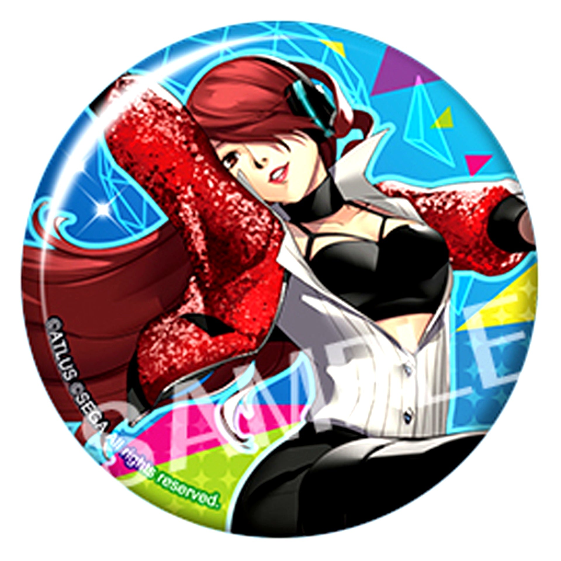 Mitsuru Kirijo Persona 3 Dancing Moon Night and Persona 5 Dancing Star Night Trading Badge Collection [USED]