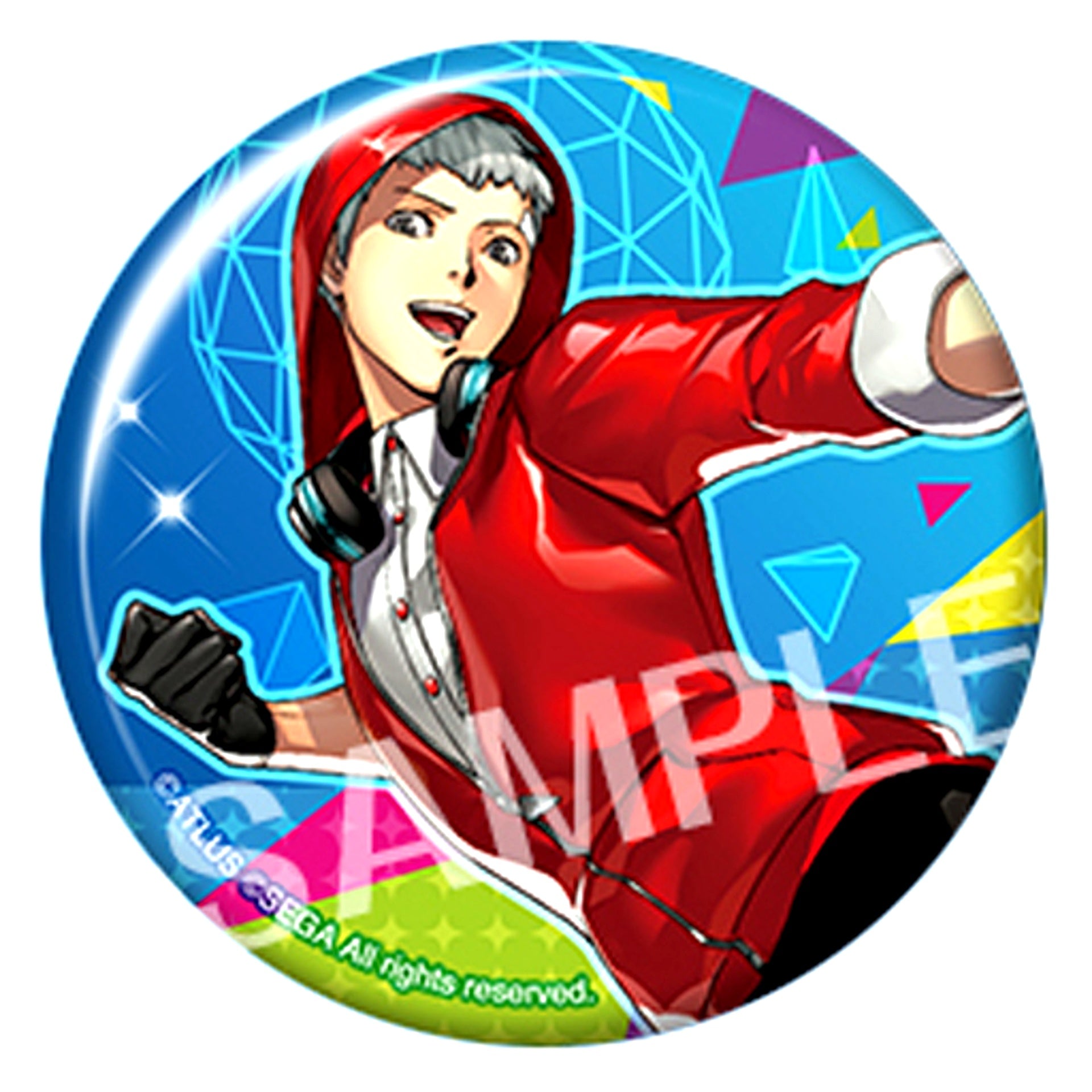 Akihiko Sanada Persona 3 Dancing Moon Night and Persona 5 Dancing Star Night Trading Badge Collection [USED]