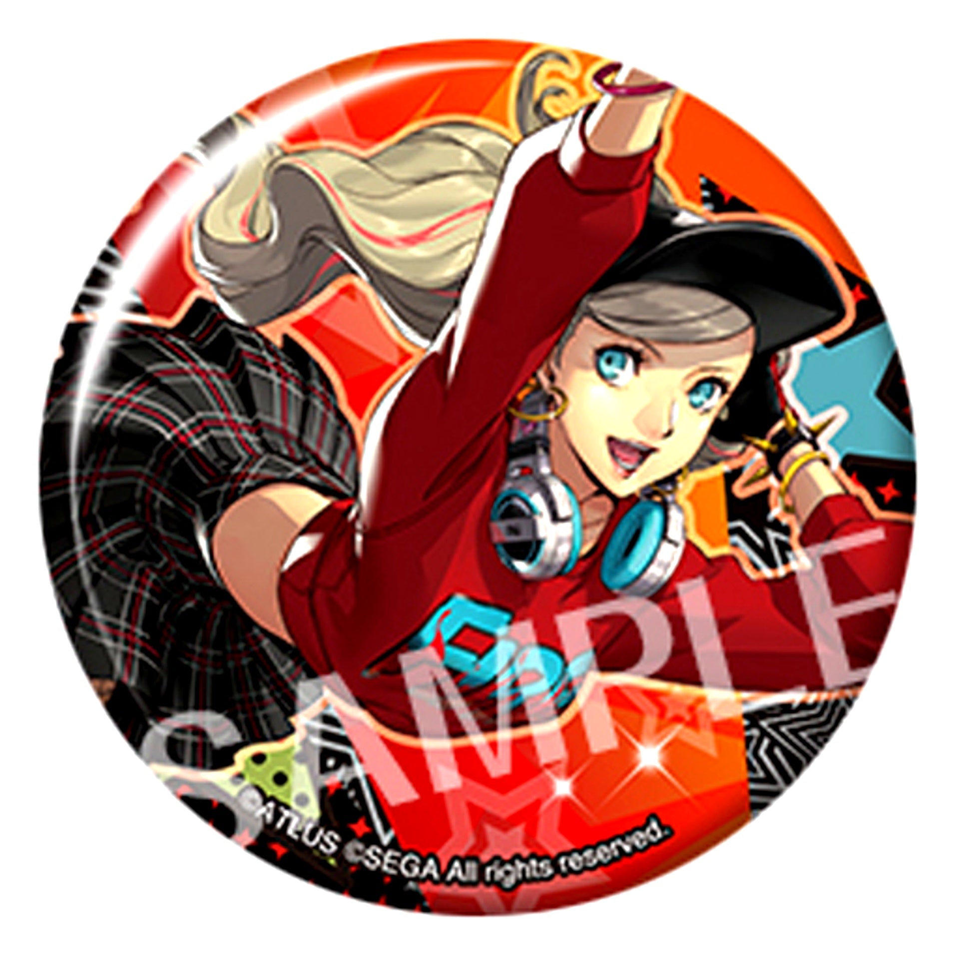 Ann Takamaki Persona 3 Dancing Moon Night and Persona 5 Dancing Star Night Trading Badge Collection [USED]