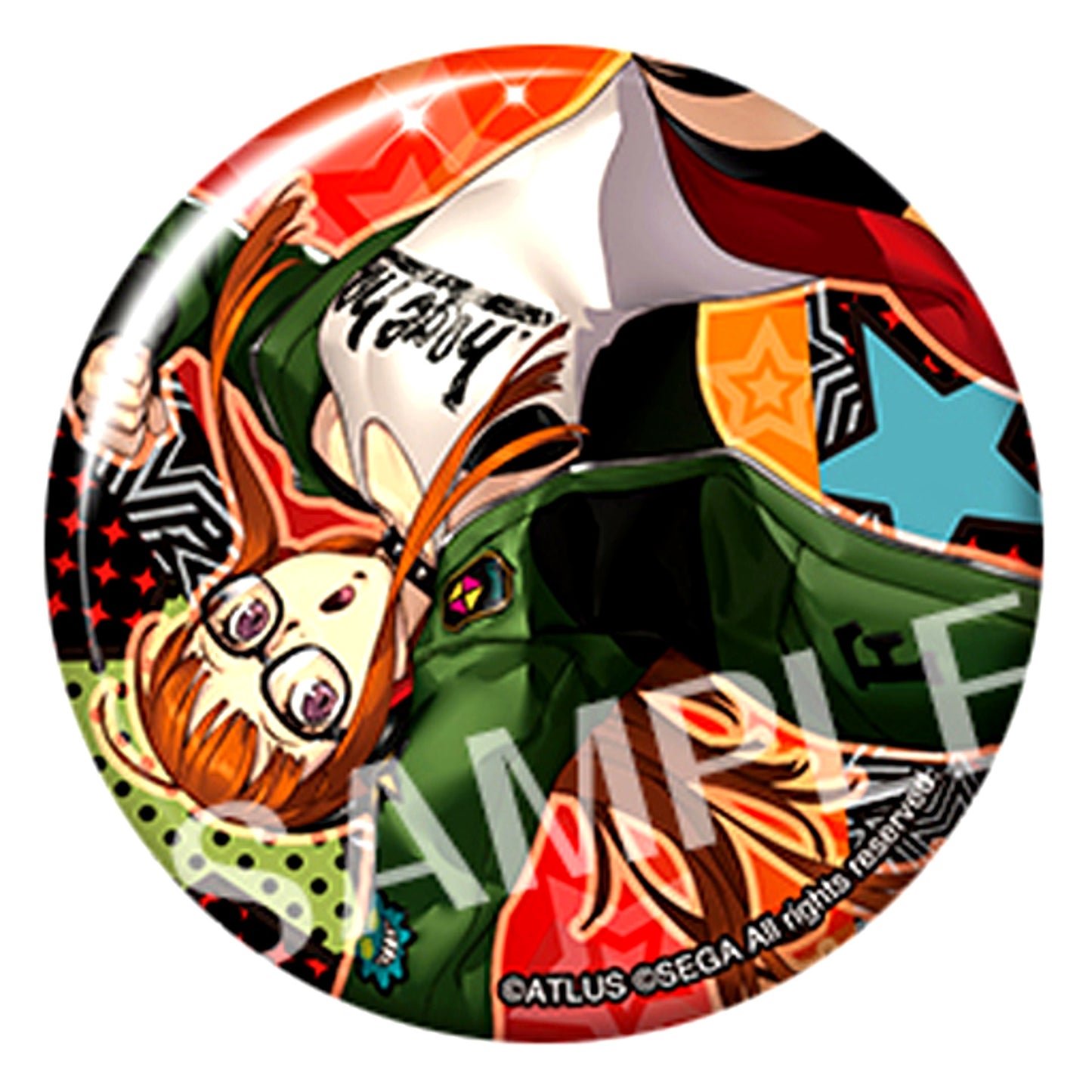 Futaba Sakura Persona 3 Dancing Moon Night and Persona 5 Dancing Star Night Trading Badge Collection [USED]