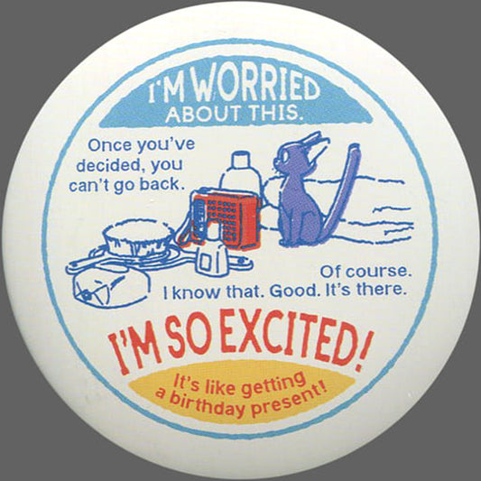 Kiki I'm as thrilled as opening a gift. 1 Kiki's Delivery Service Button Collection [USED]