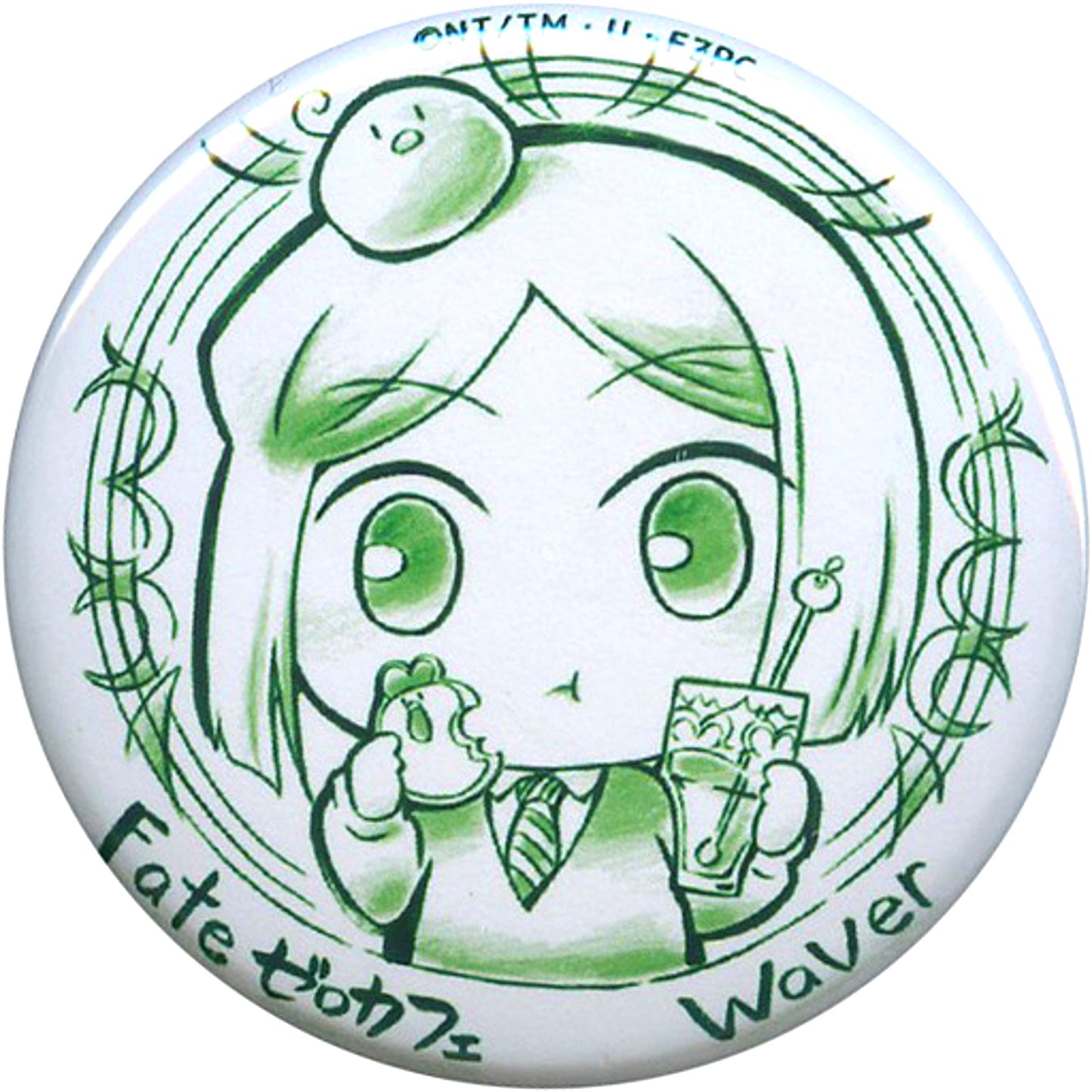 Waver Velvet Fate/Zero Cafe Gathering Heroic Spirits Pop-up Cafe Drawn Illustration Button Machi Asobi Vol.20 Limited [USED]